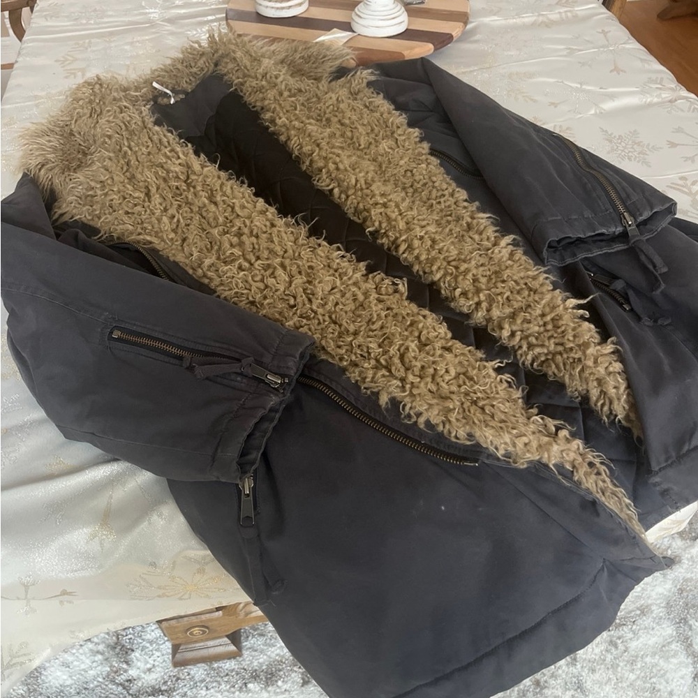 Jacket with Faux Fur Lining